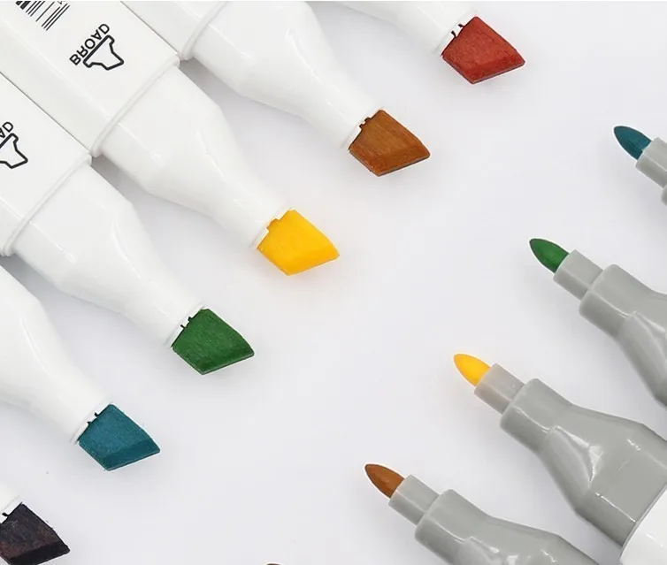 

Multicolor 30/40/60/80 Colors Marker Pen Double-headed Nib Student Painting Art School Horticultural Landscape Design
