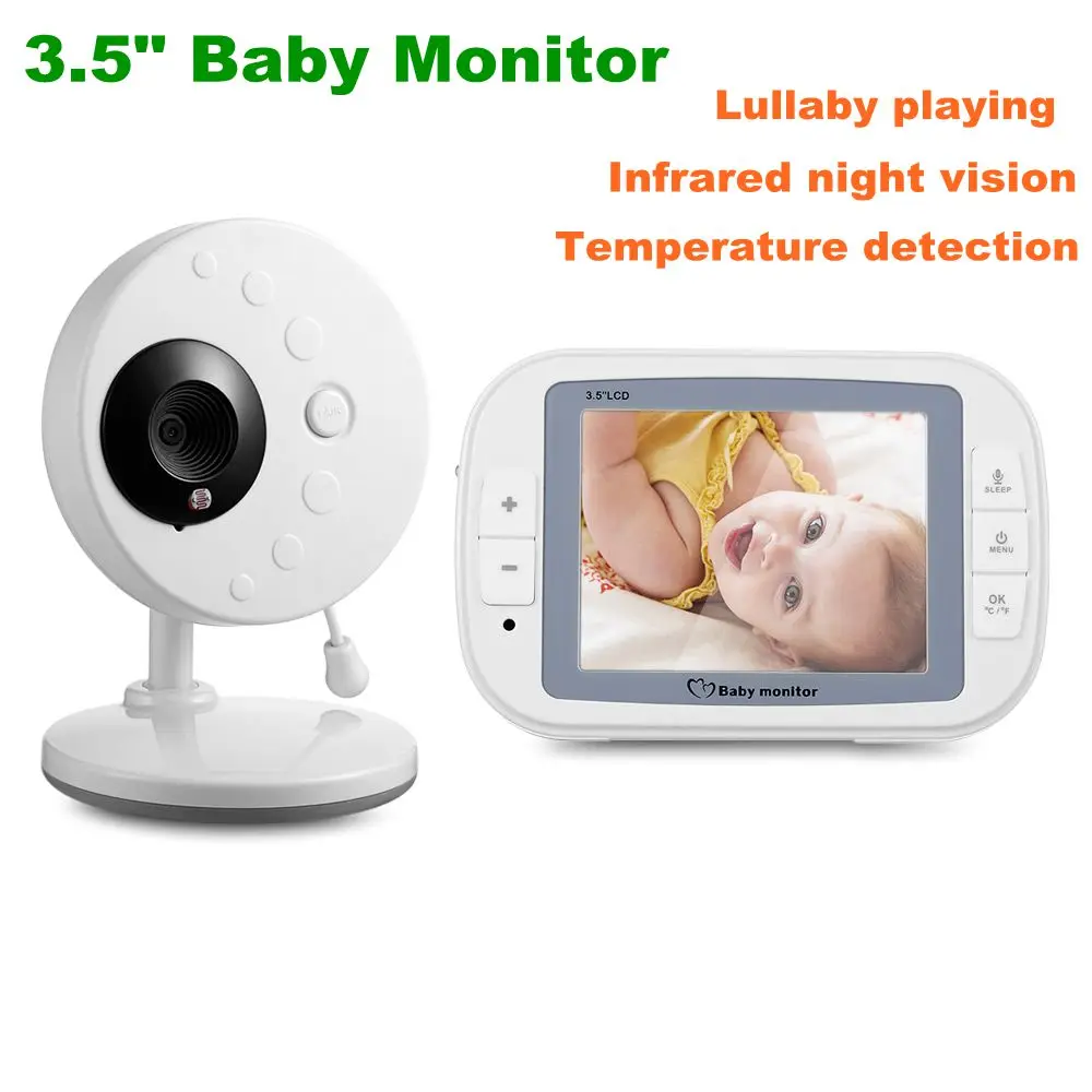 FIMEI 851 Baby Monitor 3.5 Inch 2.4GHz Wireless Security Camera TFT LCD Video With Night Vision Temperature Sensor |
