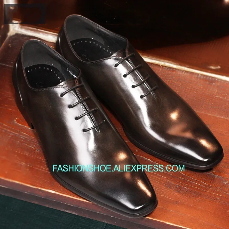 

Italian Men Shoes Goodyear Oxfords Genuine leather Lace up Fashion Cow Man Formal Business Shoes Black Derby Shoes Wedding Shoe