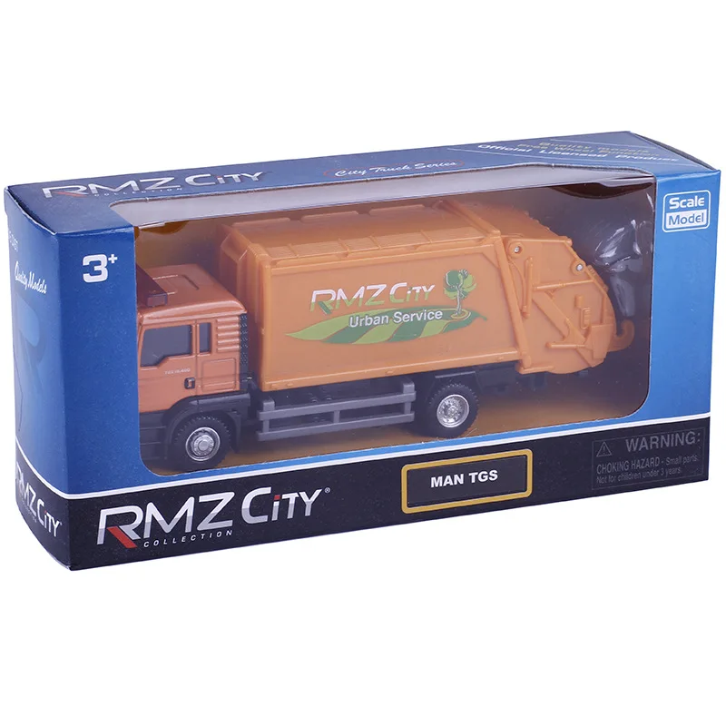 Масштаб 1:64 мусоровоз магнитный игрушечный автомобиль для детей из