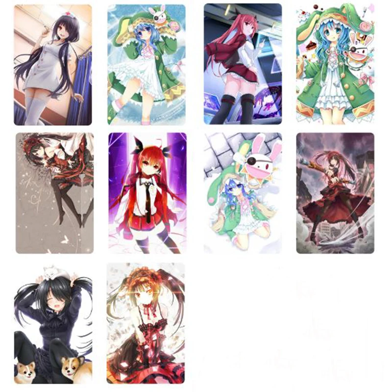 10 шт./партия Kawaii Date A Live стикеры игрушки японское аниме сувенирная карточка стикер