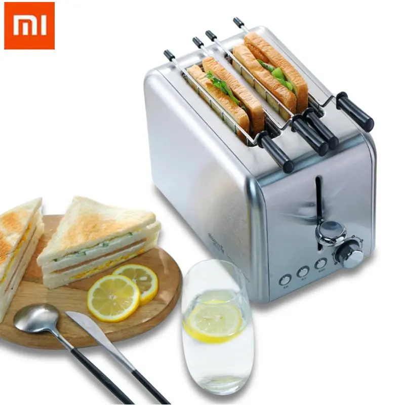 

XIAOMI DEM-SL281 Electric Bread Toaster Automatic Fast Heating Bread Baking Machine 770W/220V for Household Bread Maker