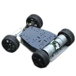 DIY RWD Aluminous Smart RC робот шасси автомобиля база с сервоприводом детские игрушки