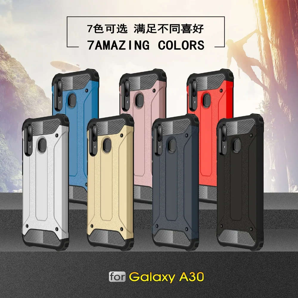 30 шт./лот Прочный Гибридный чехол из ТПУ + ПК для Samsung S10e S10 Plus M10 M20 A10 A20 A30 A50 A70 |
