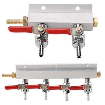 

2way/4way Beer Spliter Homebrew CO2 Gas Regulator Distributor Brewing Tool