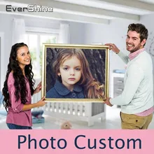 EverShine 5D фотографии на заказ Алмазная картина Полная площадь/круглая Алмазная картина для вышивки бисером Алмазная мозаика Настенный декор