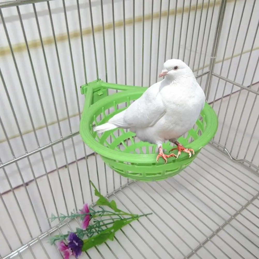 

AsyPets Green Bird Nest Hollow Hanging Cage Eggs Hatching Tool for Pan Finch Parrot Canary