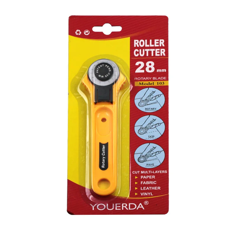 

28mm Rotary Cutter Premium Quilters Fabric Sewing Handcraft DIY Leather Tool Fabric Cutter Paper Leather Cutter