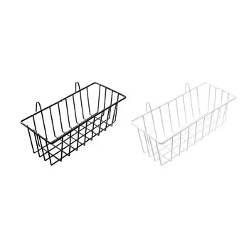 

Iron Wall Mounted Storage Holder Hanging Basket Shelf Container Organizer