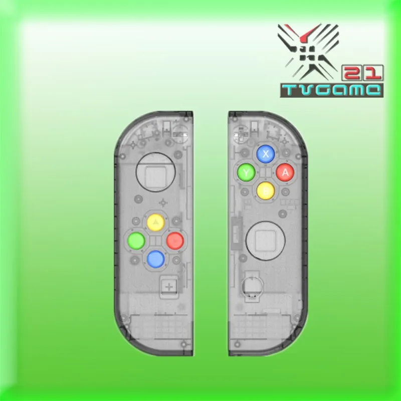 5 цветов OEM Корпус Замена Прозрачный чехол для консоли Joycon переключатель консоль LR контроллер запчасти для ремонта