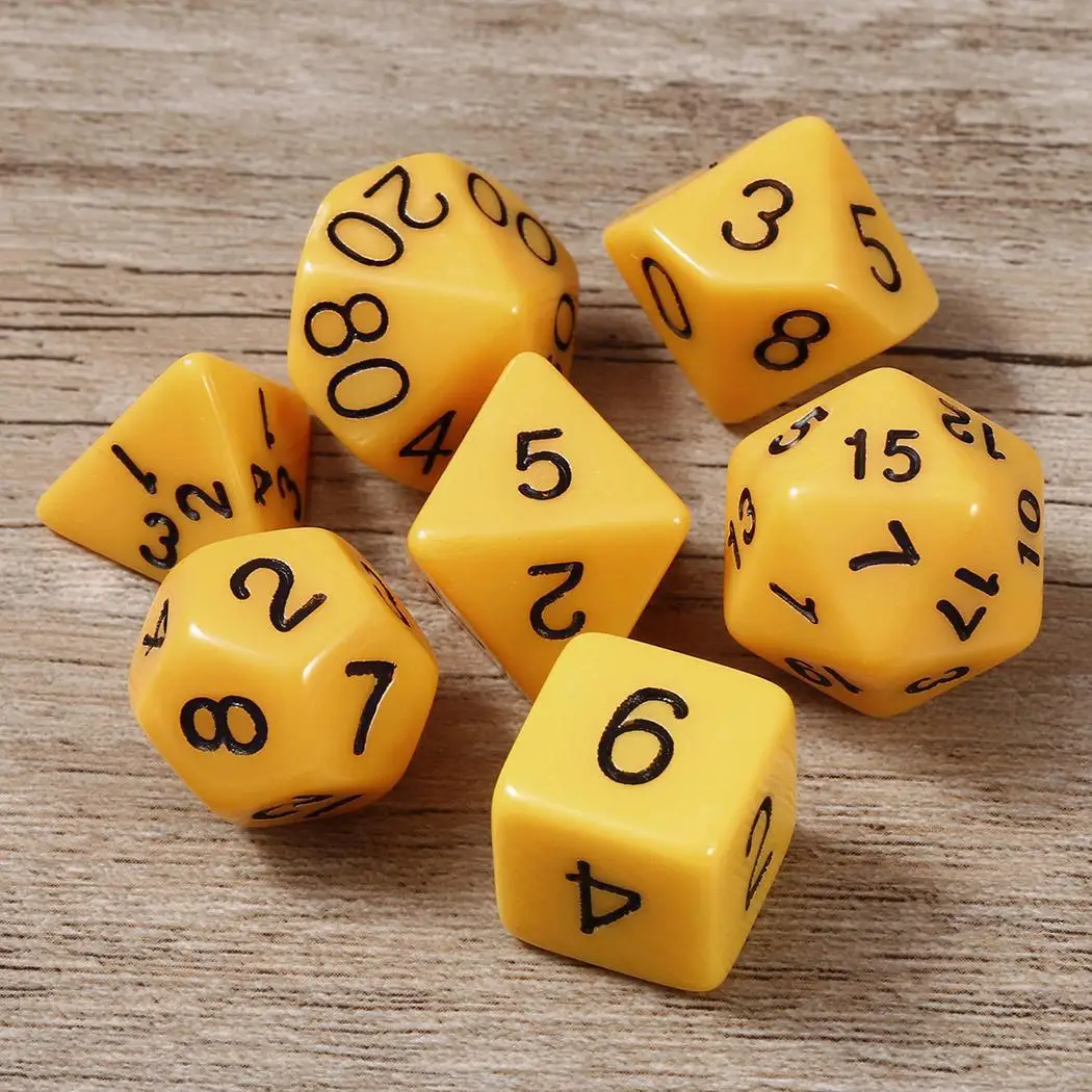 7 Die фестиваль многогранный перламутровый блеск Подземелья и Драконы GameDice набор