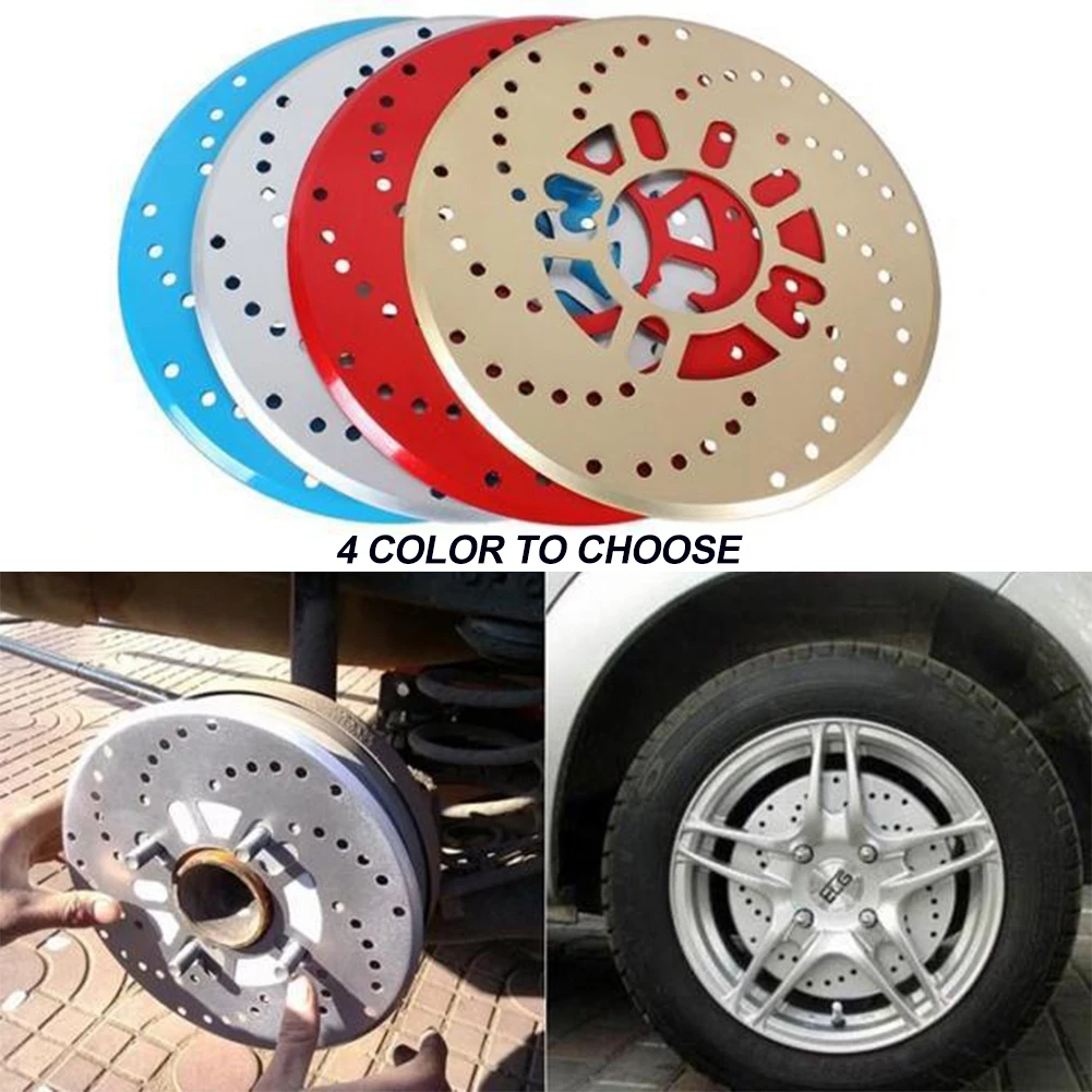 

2pcs/set Rear Drum Car Cover 26cm Plate Aluminum Alloy Wheel Disc Sheet Modification Auto Brake