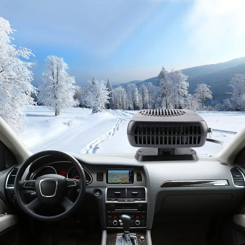 Портативный автомобильный нагревательный вентилятор 12 В обогреватель Defroster Demister