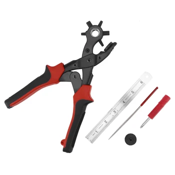 

1PC Belt Drilling Tool Kit Professional Long Service Life Revolving Punching Kit for Canvas Cardboard Plastic