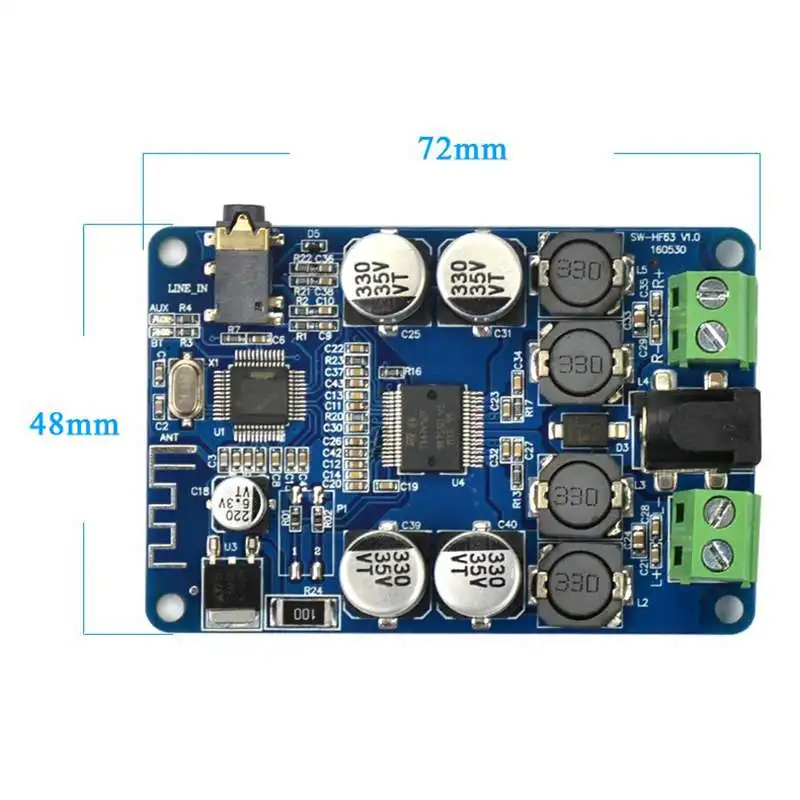 Tda7492P bluetooth приемник усилитель аудио Плата 25 Вт x динамики модифицированные