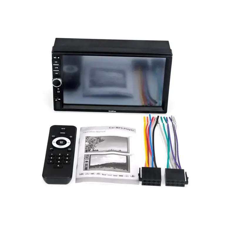 

7-inch Universal Car Multimedia Player 2 Din HD Bluetooth Car Radio MP5 Media Player TF FM Auxiliary Input Rear-view HD Camera
