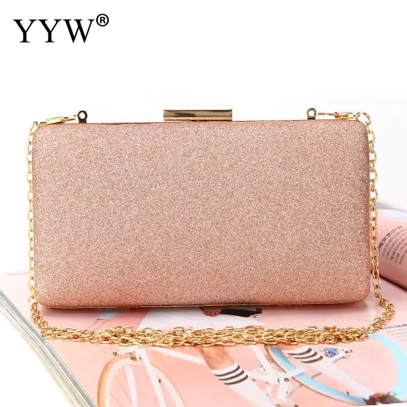Women Evening Clutch Bag Diamond Sequin Clutch Female Crystal Day Clutches Wedding Purse Party Banquet Box Chain Bags For Women