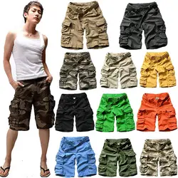 11 цветов мужские летние камуфляжные большой размер, свободного кроя пляжные шорты, брюки Открытый Туризм Рыбалка восхождение