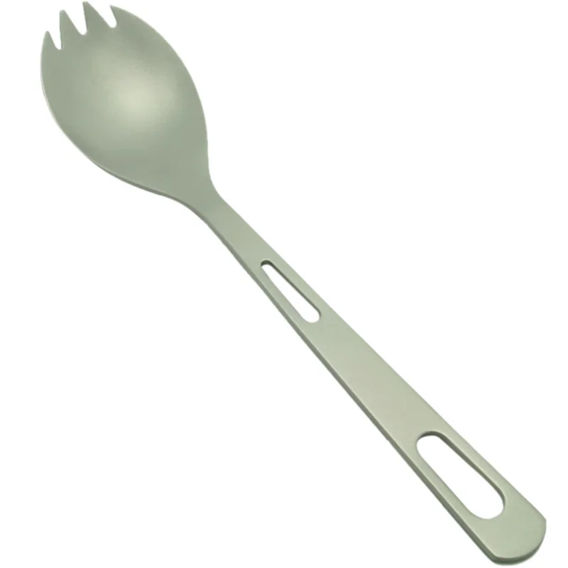 

Titanium Spork Multipurpose Portable Cutlery Outdoor Camping Picnic Tableware Fork Spoon Ultra-Light