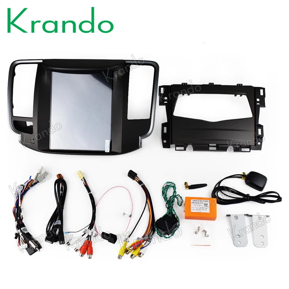 Excellent Krando Android 8.1 10.4"Tesla style Vertical screen car dvd radio multimedia system player For Nissan Teana 2008-2012 navigation 5