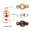 5pcs Round Ball Magnetic Clasps for leather Cord Bracelet 16x10mm 12x6mm Magnet Buckle Connector for DIY Jewelry Making Findings ► Photo 2/6