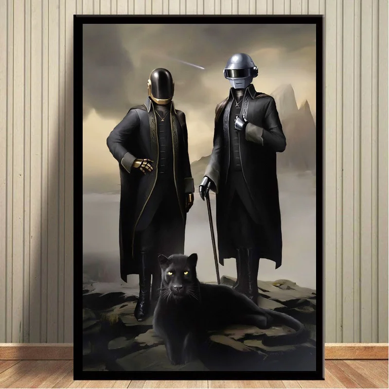 

Daft Punk Poster Music Art Canvas Print Home Wall Decorative No Frame Dropshipping