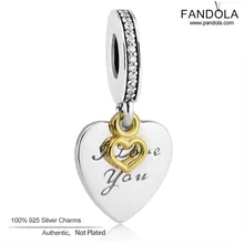CKK подходит Pandora талисманы браслет 925 пробы Серебряный Love You навсегда Шарм бусины для изготовления ювелирных изделий Berloque