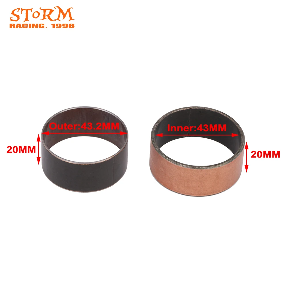 Motorcycle 43mm Front Fork Bushing Shock Absorption Maintain For Ktm
