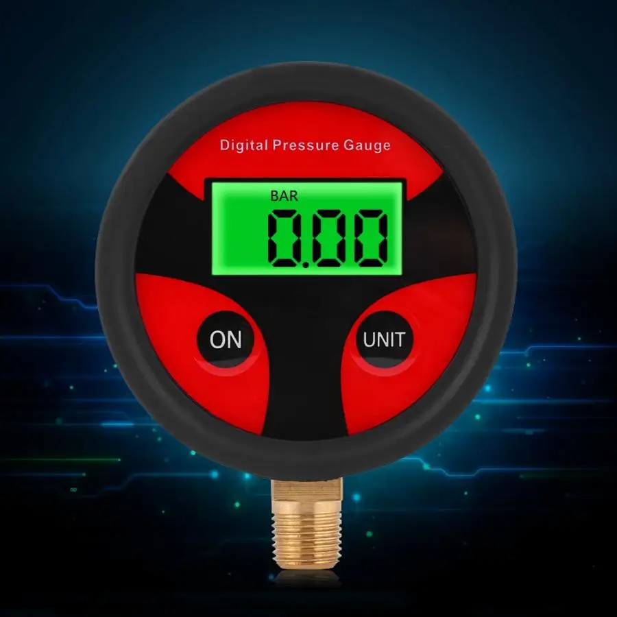 

Manometer Barometers Tester 0-200PSI LCD Tyre Air Tyre Pressure Meter Car Tester Digital Tire Vacuum Gauge