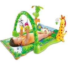 1 шт., детская фитнес-рама, обучающая мягкая мультяшная стойка для фитнеса, гимнастический игрушечный коврик для ползания, игровой коврик