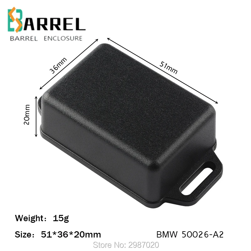

51*36*20mm plastic wall mounted enclosures electronic project wire junction box ABS housing DIY outlet distribution outlet case