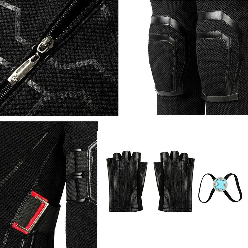Avengers Endgame 4 Black Widow Costume Natasha Romanoff Cosplay Adult Halloween Only Jumpsuit Belt Holster Boots Accessories