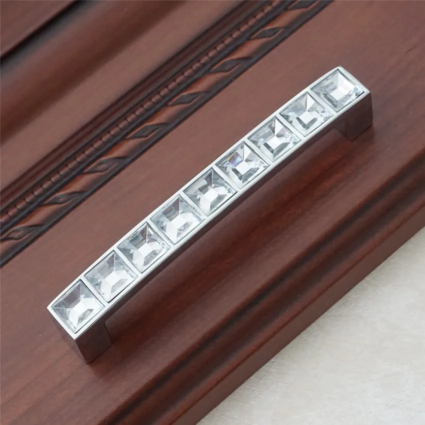 2 5 3 75 5 Clear Glass Dresser Drawer Pulls Handles Knobs