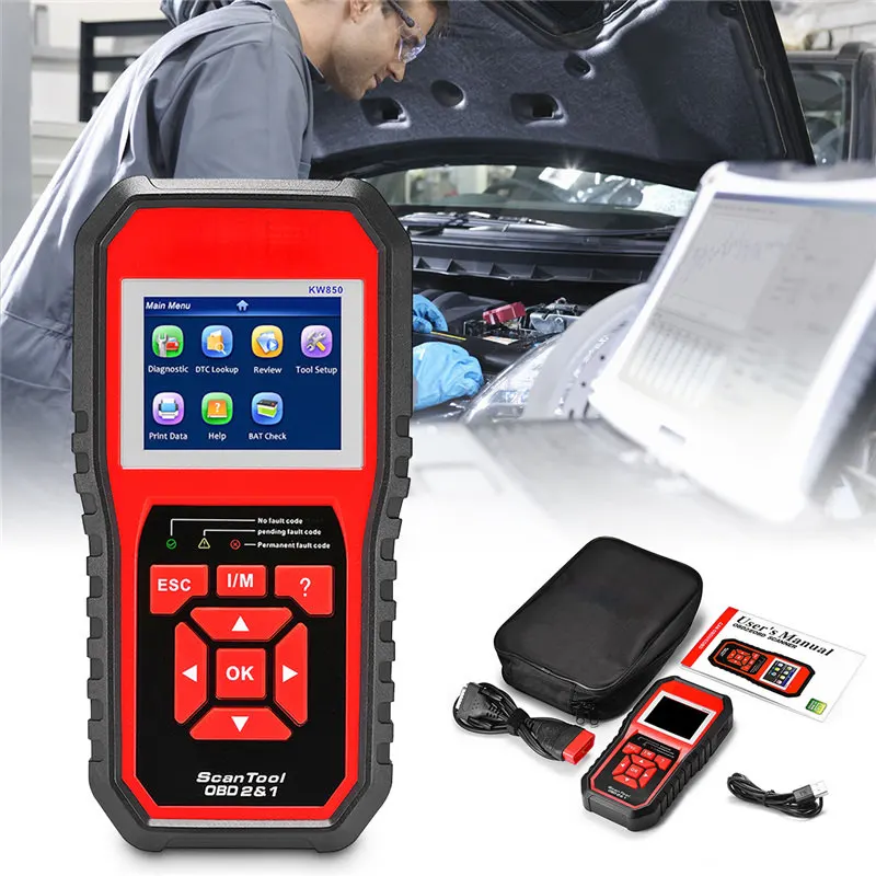 

OBD2 DTC Scanner Car Code Reader Tester Diagnostic Speaker Scanner Car Engine Fault Car Diagnostic Instrument OBDII Scanner