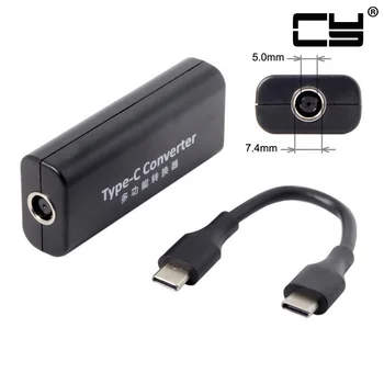 

Chenyang USB-C Type-C Power Plug to DC 7.4*5.0mm Ultra slim Jack Input Charged Cable 45w for Mac book Lap top Phone