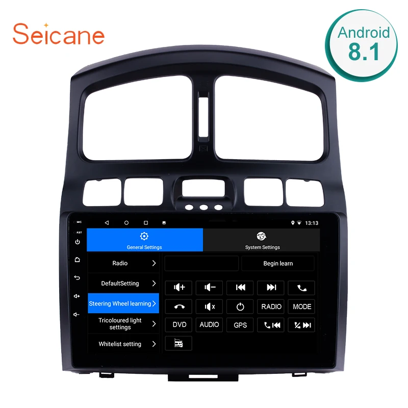 

Seicane 10.1" Android8.1 HD 2Din Car Radio GPS Multimedia Player Head Unit For Hyundai Classic Santa Fe 2005 2006 2007 2008-2015