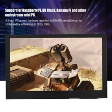 4,3 дюймов 800x480 ЖК-дисплей ips сенсорный экран для 3B+ 2B Raspberry Pi