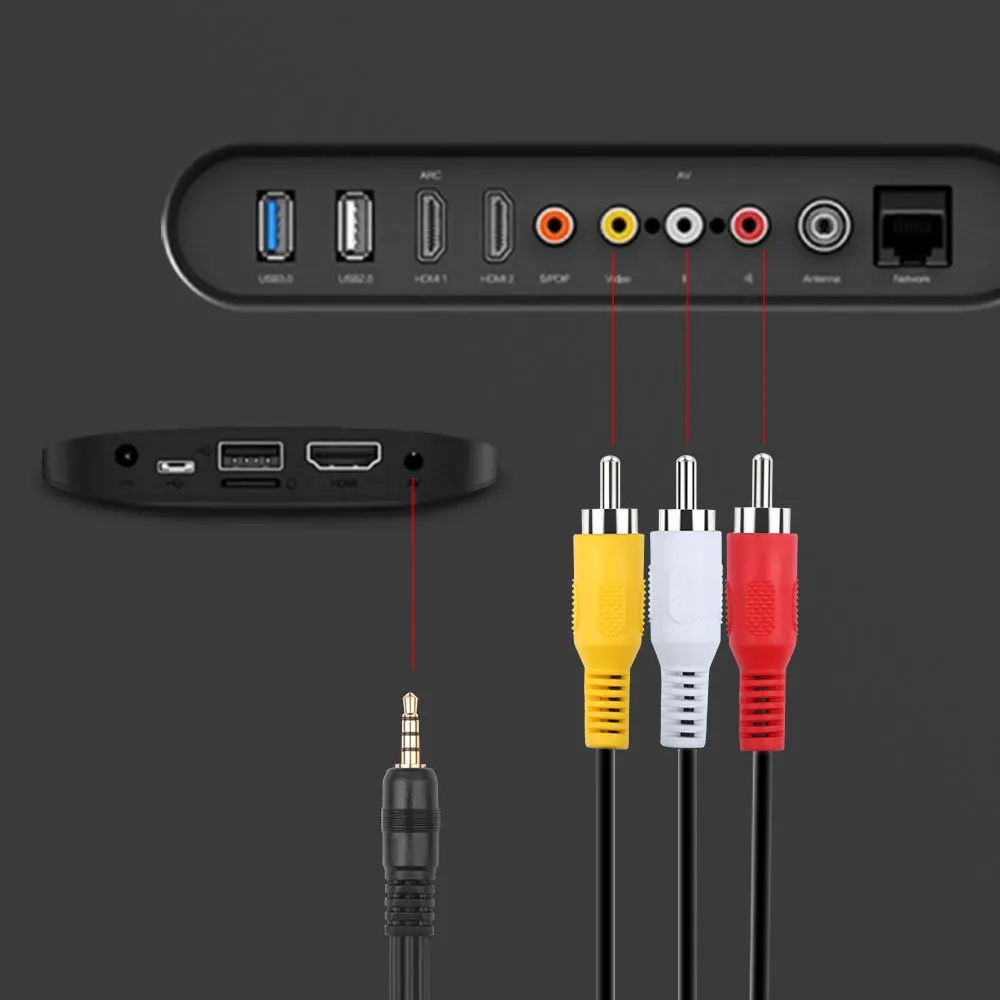 Переходник Electop со штекером 1 5 м и 3 мм на RCA AUX кабели аудио видео AV кабель провод