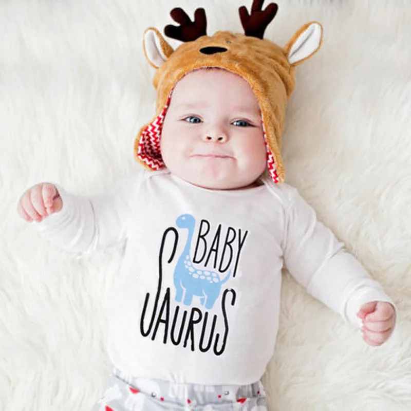 Baby Bodysuits! Newborn Infant Cute Kids Baby Boy Cartoon Dinosaur