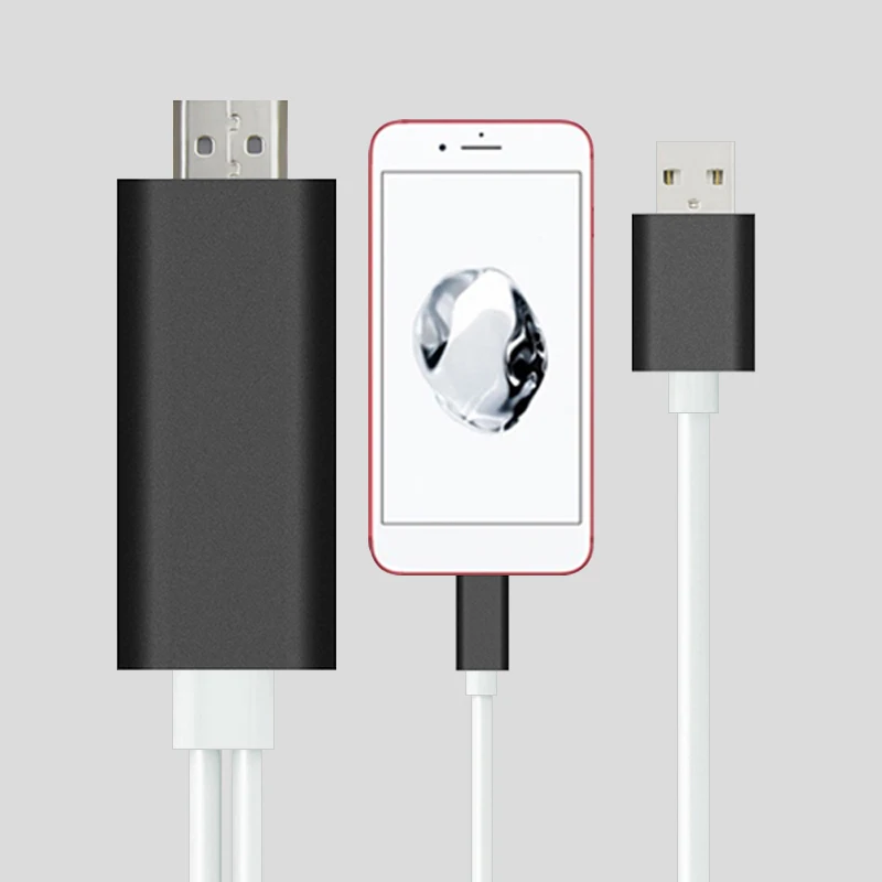 HDMI кабель для iPhone 6S 7 8 Plus X iPad iOS 10 11 12 USB в преобразователь HDTV цифровой av адаптер