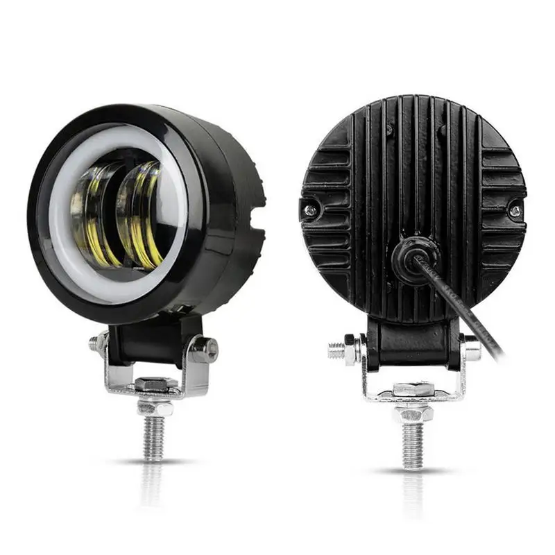 

20W Round LED Work Light Waterproof IP67 DC 10-30V Strip Light Motorcycle Fog Lamp with Aperture 6000K