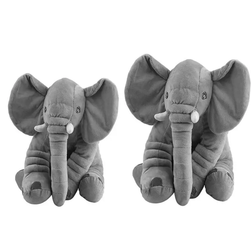 

40/60cm Cartoon Plush Elephant Playmate Calm Doll Shell Baby Appease Toy Non Stuffed Accessories without Cotton