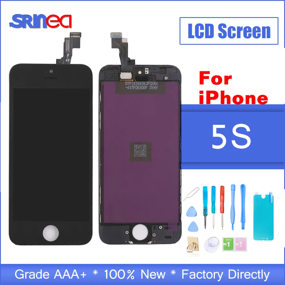 

AAA Quality Screen Repair LCD For Iphone 5s 5 S Screen Display Part Glass Touch Panel Digitizer Assembly Complete Tools Screen