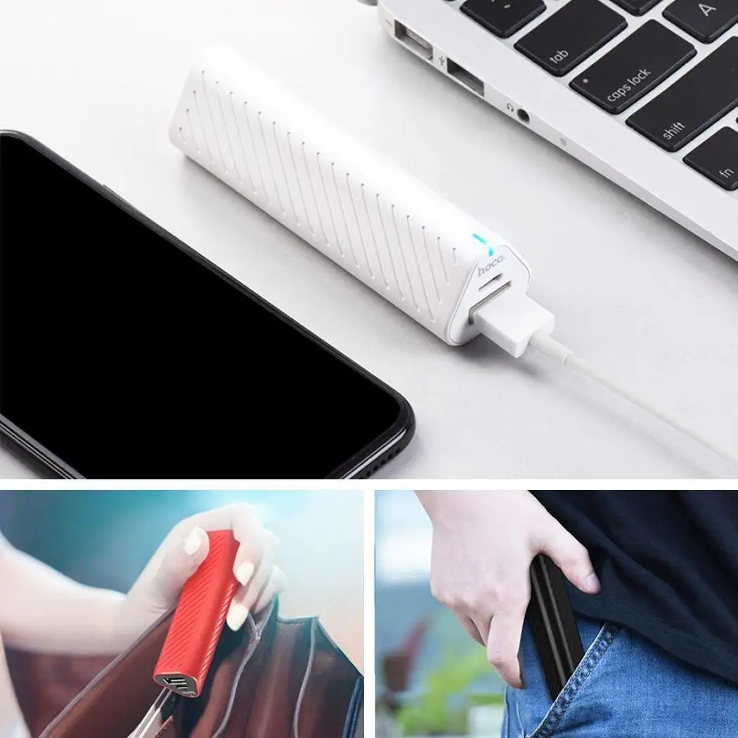 Hoco 2500 mAh портативное Внешнее зарядное устройство для Xiaomi Mi iPhone samsung Galaxy power