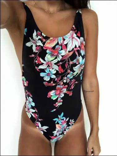 

Hot Summer Sexy Women One-Piece Bathing Monokini Print Bandage Push-Up Bikini Swimsuit Swimwear Beachwear