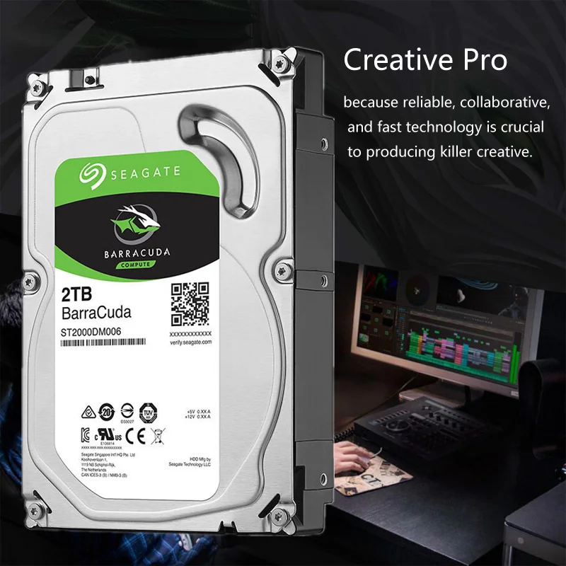 Seagate 2 ТБ жесткий диск HDD рабочего внутренний HD 2000 Гб 7200 об/мин 256 м 3 5 &quot6 ГБ/сек. Кэш