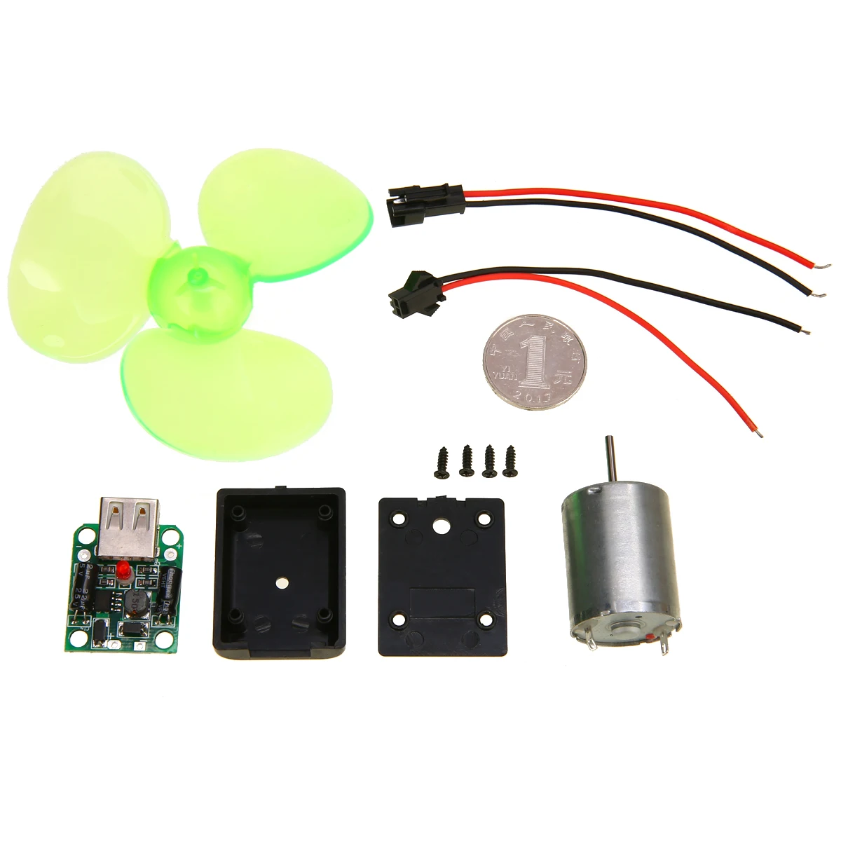

1 set Mini Wind Electric Generator Wind Turbine Motor Emergency Phone Charger Small Wind Power Generator Alternator DIY Kits