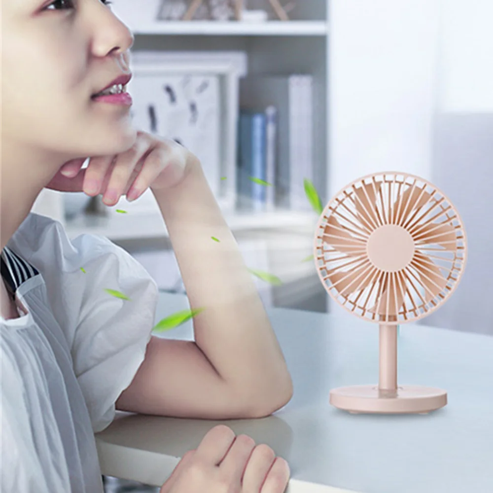 Portable Mini USB Rechargeable Fan Air Cooling Fan Desk Home Student