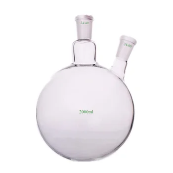 

2000ml,24/40,2-Neck,Round Bottom Glass Flask,2L Reaction Vessel,Double Necks
