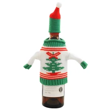 1 шт. модные рождественские винные бутылки вязаные уродливые свитера Чехлы Набор